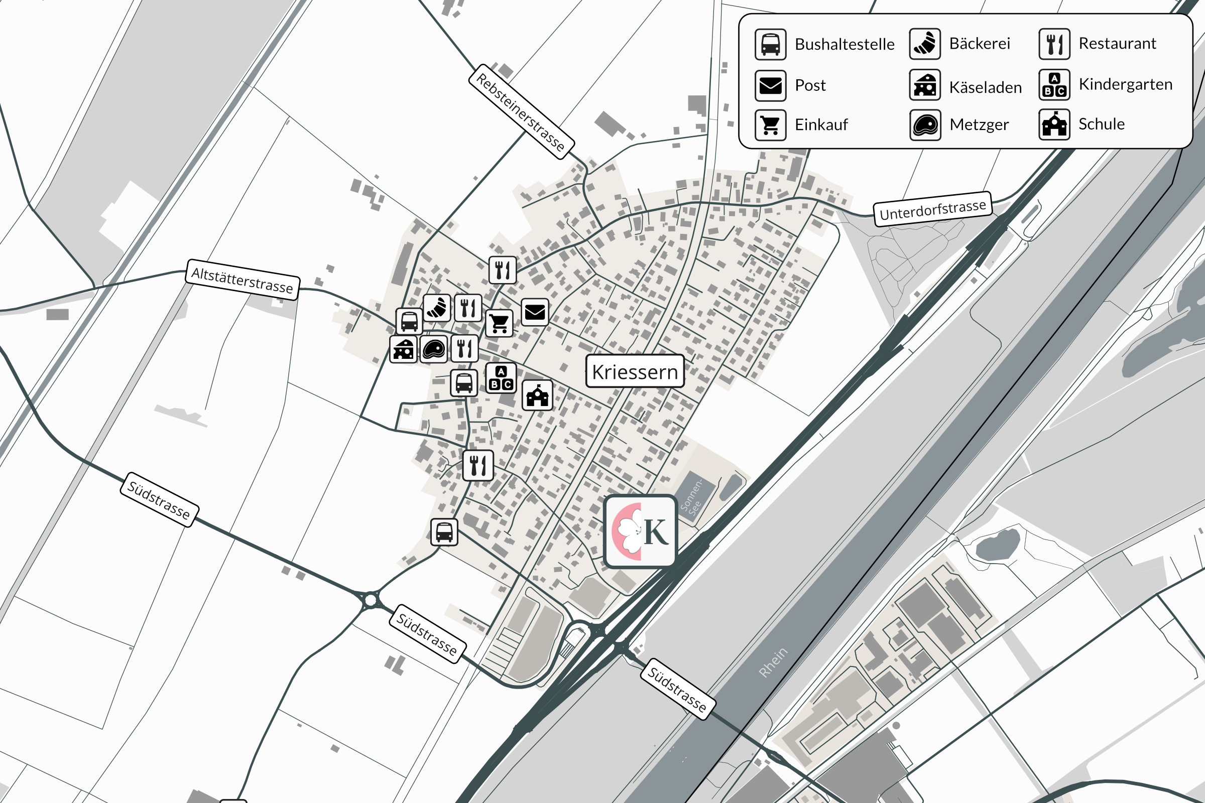Kirschweg Kriessern – Mikrolage Kriessern