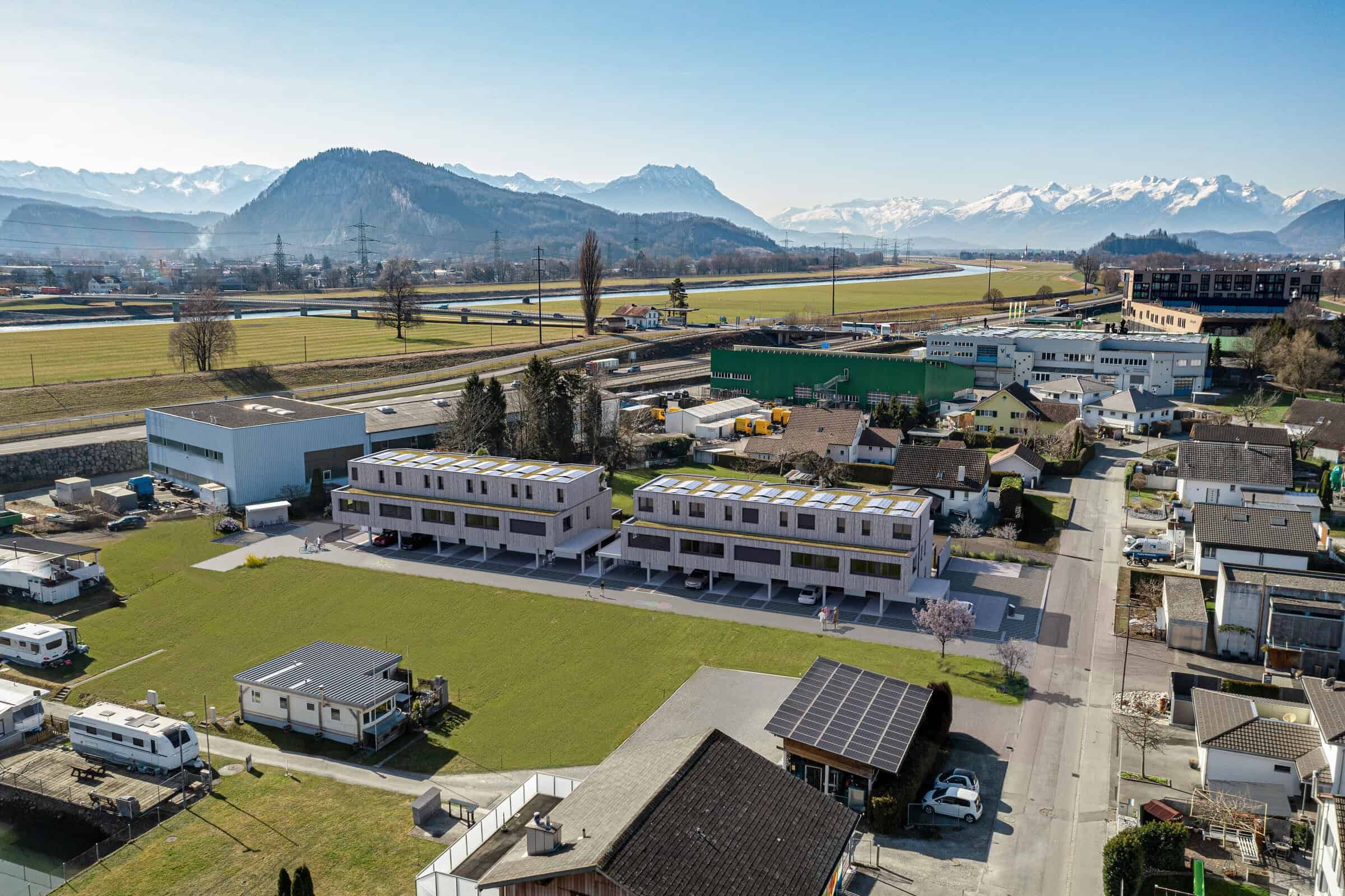 Kirschweg Kriessern – 3D-Visualisierung Strassenseite